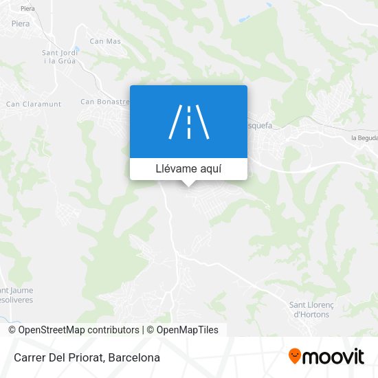 Mapa Carrer Del Priorat