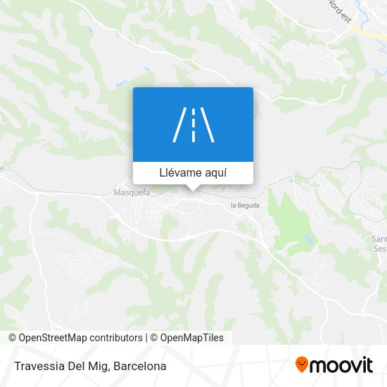 Mapa Travessia Del Mig