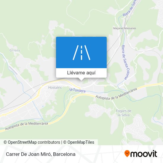 Mapa Carrer De Joan Miró
