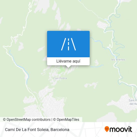 Mapa Camí De La Font Soleia