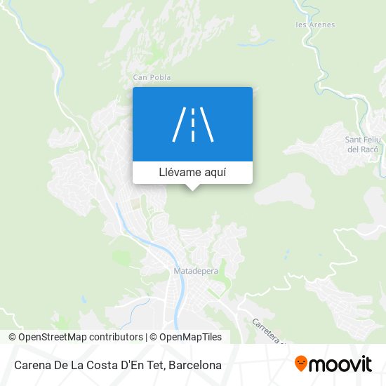 Mapa Carena De La Costa D'En Tet