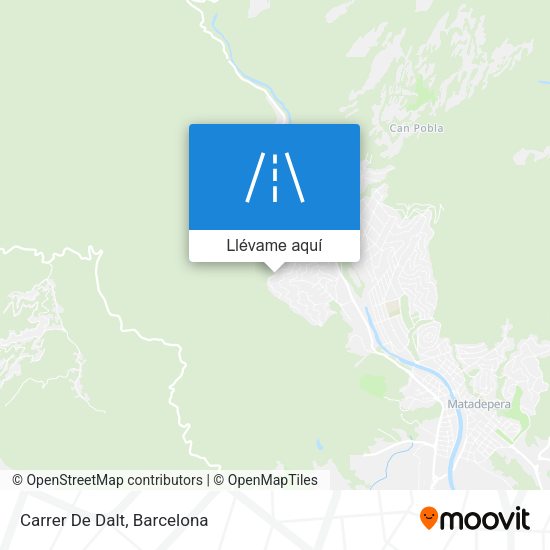Mapa Carrer De Dalt