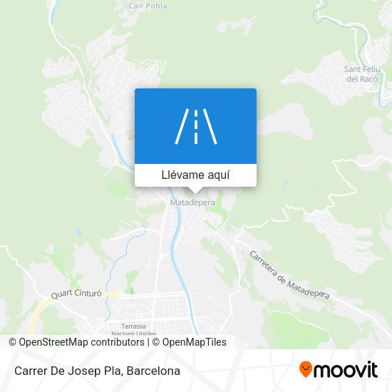 Mapa Carrer De Josep Pla