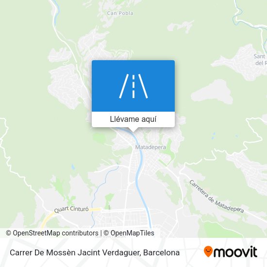 Mapa Carrer De Mossèn Jacint Verdaguer