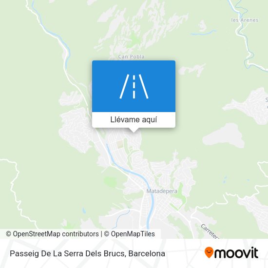 Mapa Passeig De La Serra Dels Brucs