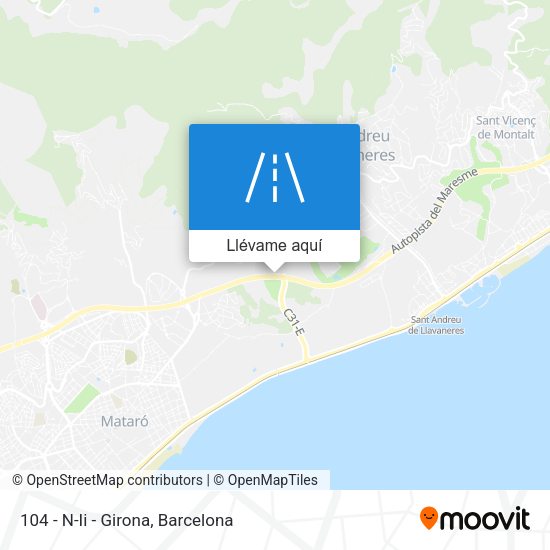 Mapa 104 - N-Ii - Girona