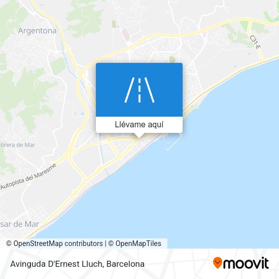 Mapa Avinguda D'Ernest Lluch