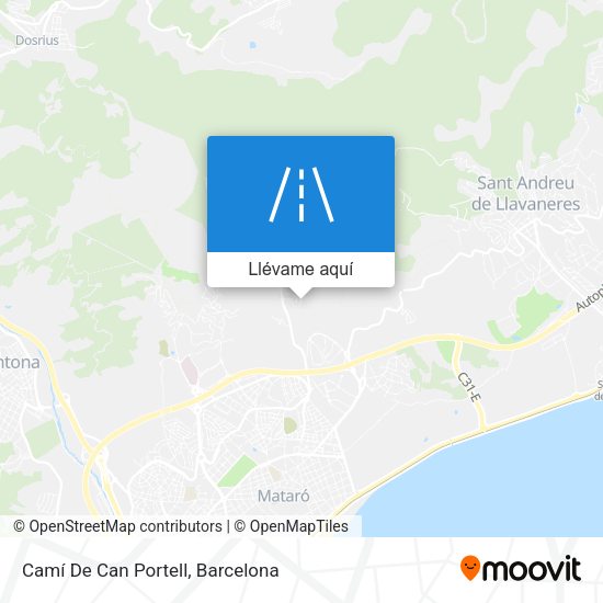 Mapa Camí De Can Portell