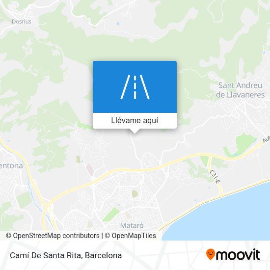 Mapa Camí De Santa Rita