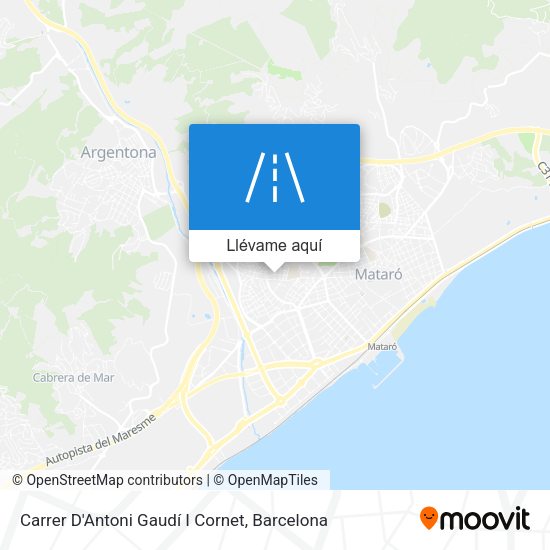 Mapa Carrer D'Antoni Gaudí I Cornet