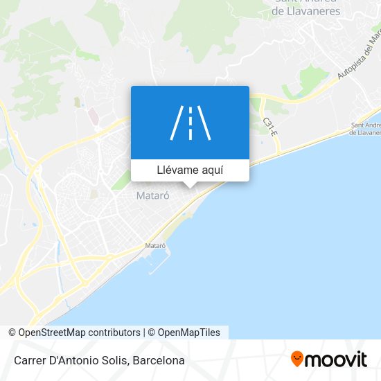 Mapa Carrer D'Antonio Solis