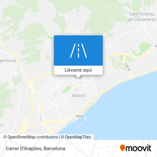 Mapa Carrer D'Arapiles