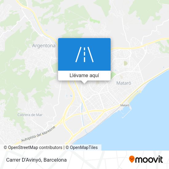 Mapa Carrer D'Avinyó