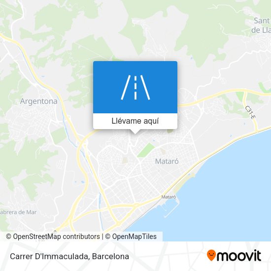 Mapa Carrer D'Immaculada