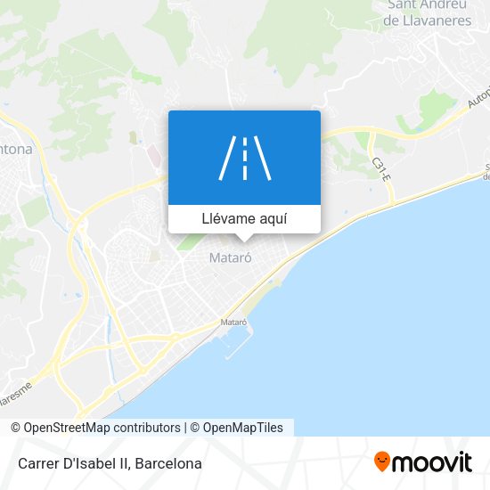 Mapa Carrer D'Isabel II