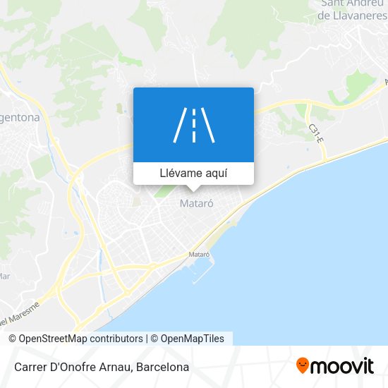 Mapa Carrer D'Onofre Arnau