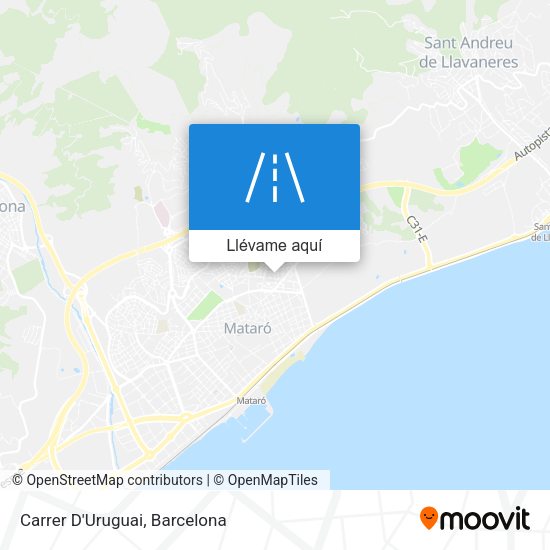 Mapa Carrer D'Uruguai