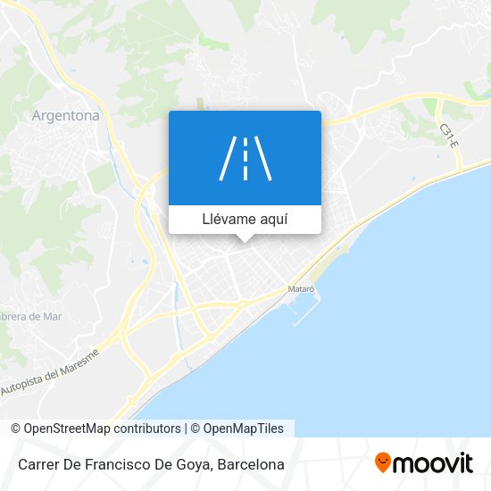Mapa Carrer De Francisco De Goya