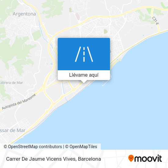 Mapa Carrer De Jaume Vicens Vives