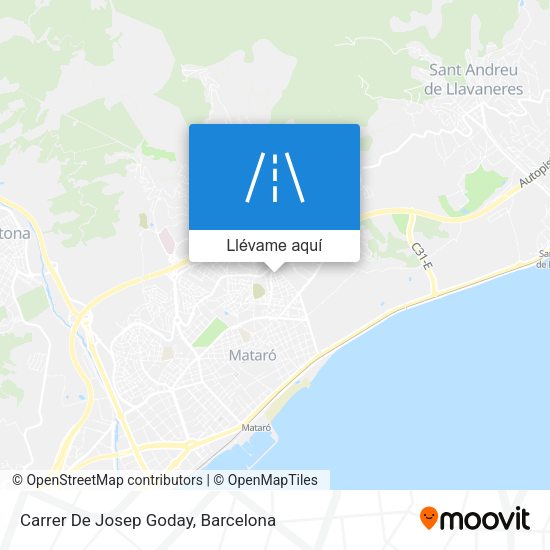 Mapa Carrer De Josep Goday