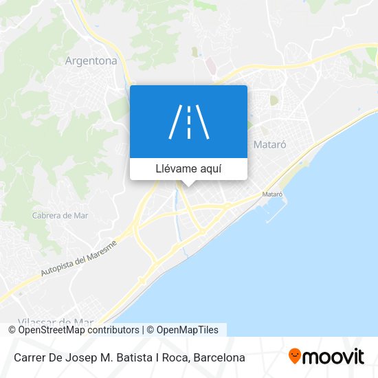 Mapa Carrer De Josep M. Batista I Roca
