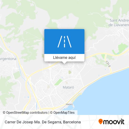 Mapa Carrer De Josep Ma. De Segarra