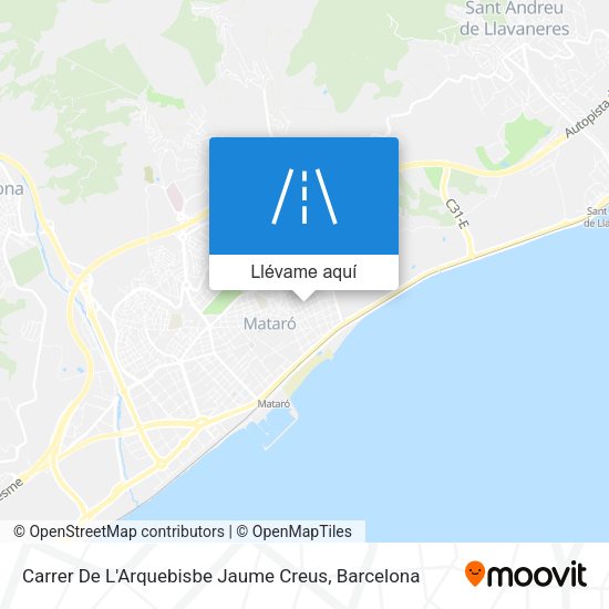Mapa Carrer De L'Arquebisbe Jaume Creus
