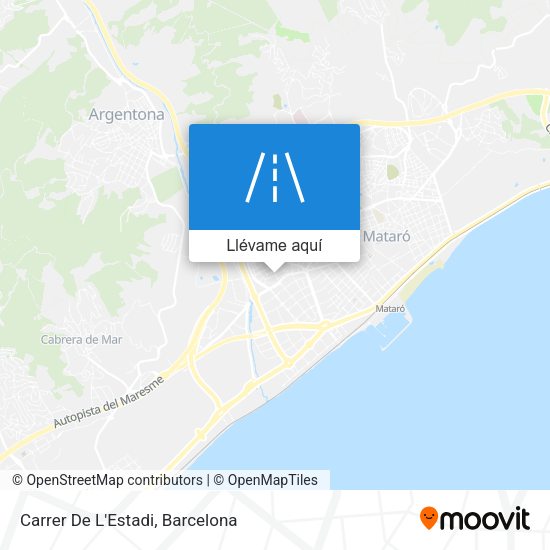 Mapa Carrer De L'Estadi
