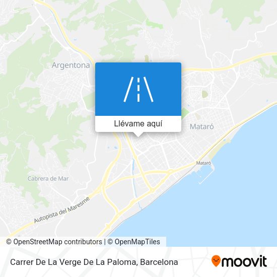 Mapa Carrer De La Verge De La Paloma