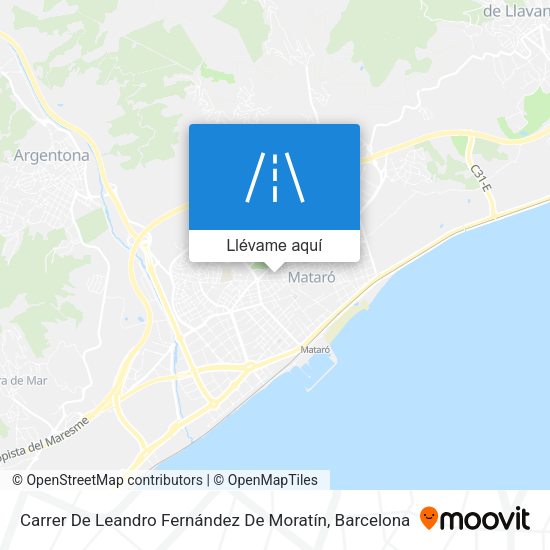 Mapa Carrer De Leandro Fernández De Moratín