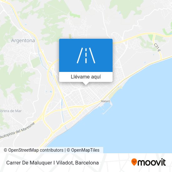 Mapa Carrer De Maluquer I Viladot
