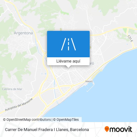 Mapa Carrer De Manuel Fradera I Llanes