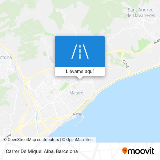 Mapa Carrer De Miquel Albà