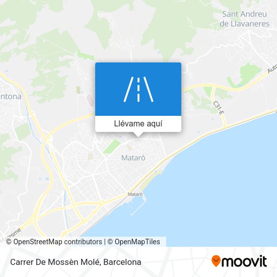 Mapa Carrer De Mossèn Molé