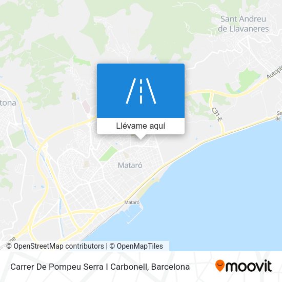 Mapa Carrer De Pompeu Serra I Carbonell