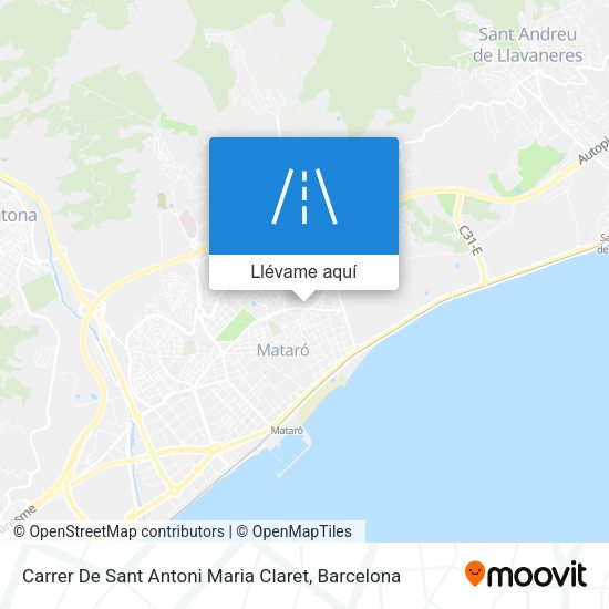 Mapa Carrer De Sant Antoni Maria Claret