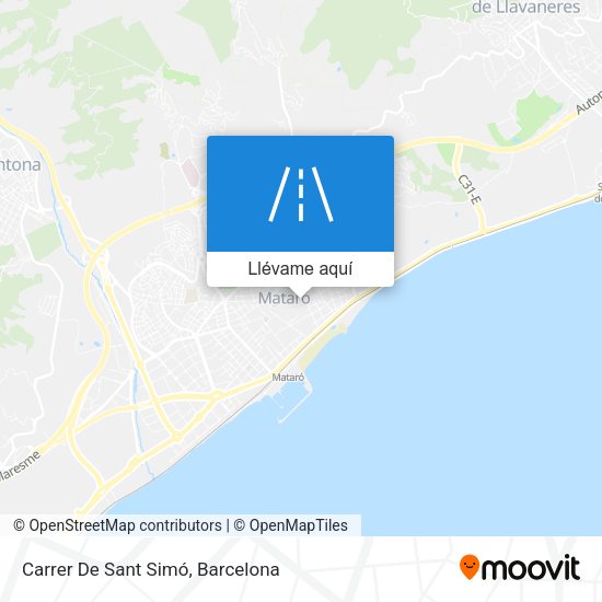 Mapa Carrer De Sant Simó