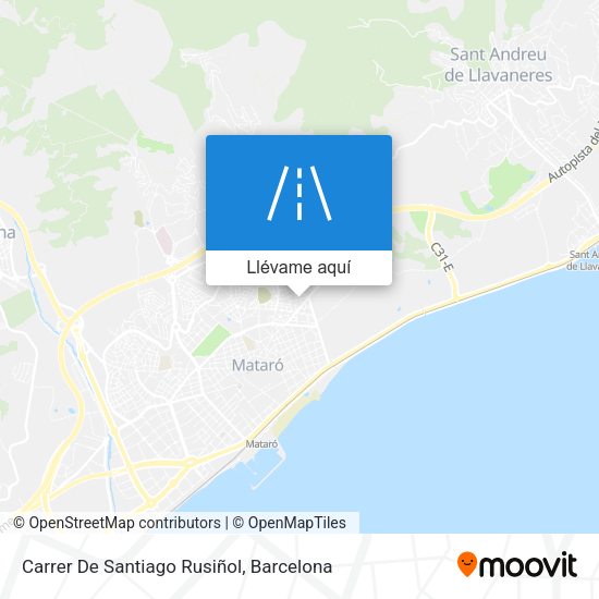 Mapa Carrer De Santiago Rusiñol