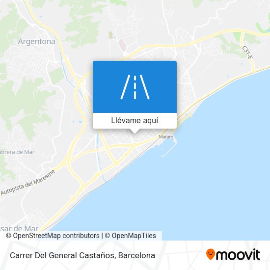 Mapa Carrer Del General Castaños