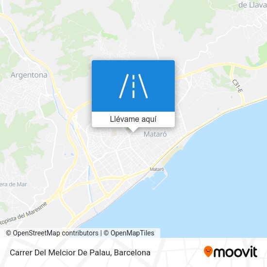 Mapa Carrer Del Melcior De Palau
