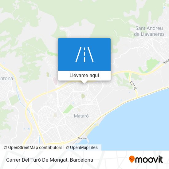 Mapa Carrer Del Turó De Mongat