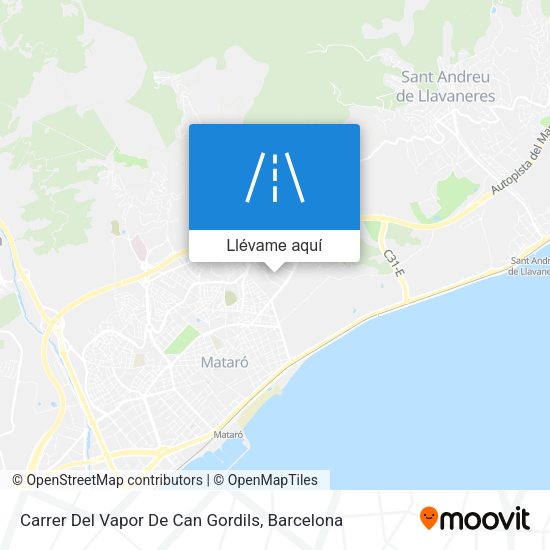 Mapa Carrer Del Vapor De Can Gordils