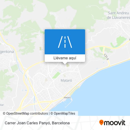 Mapa Carrer Joan Carles Panyó