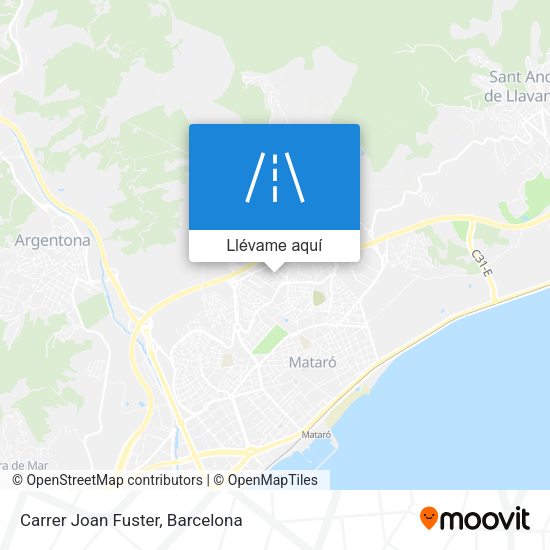 Mapa Carrer Joan Fuster
