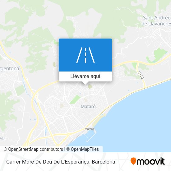 Mapa Carrer Mare De Deu De L'Esperança