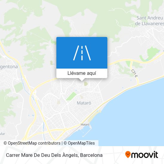 Mapa Carrer Mare De Deu Dels Àngels