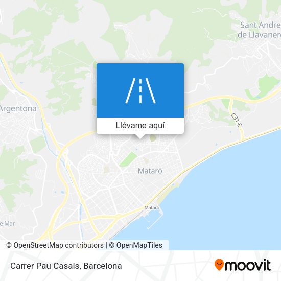 Mapa Carrer Pau Casals