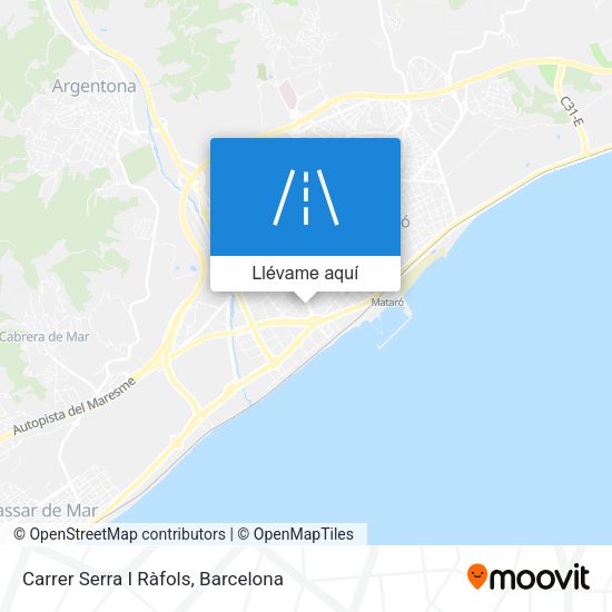 Mapa Carrer Serra I Ràfols