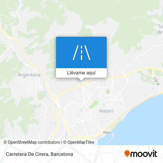 Mapa Carretera De Cirera