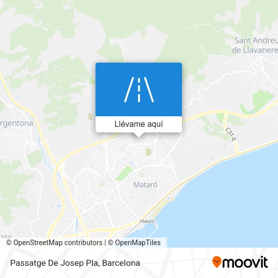Mapa Passatge De Josep Pla